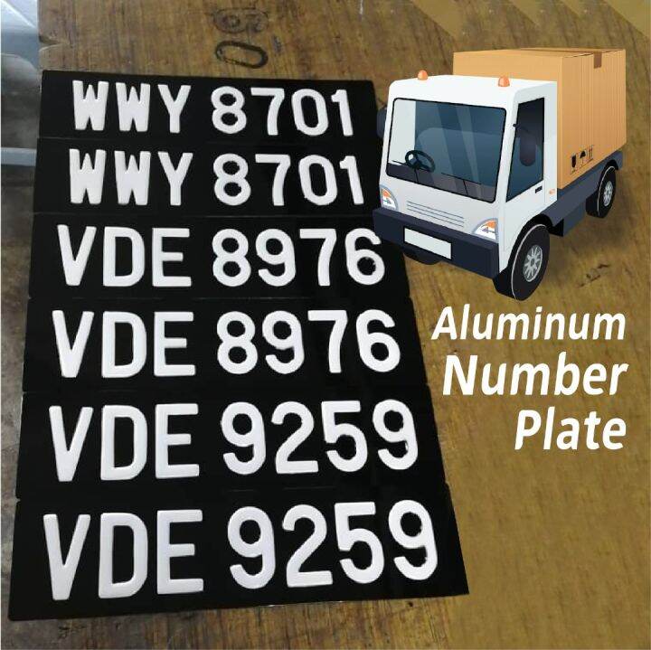 Aluminium Number Plate 👍 Lazada