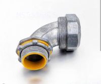 SEC-LFCNA90 Liquid Tight Flexible Connector 90° Type Aชนิดมุม90°องศา Flex Conduit Connector Liquid แน่นอุปกรณ์ท่อร้อยสาย คอนเนคเตอร์จับท่ออ่อน กันน้ำ รุ่น A โค้ง 90°