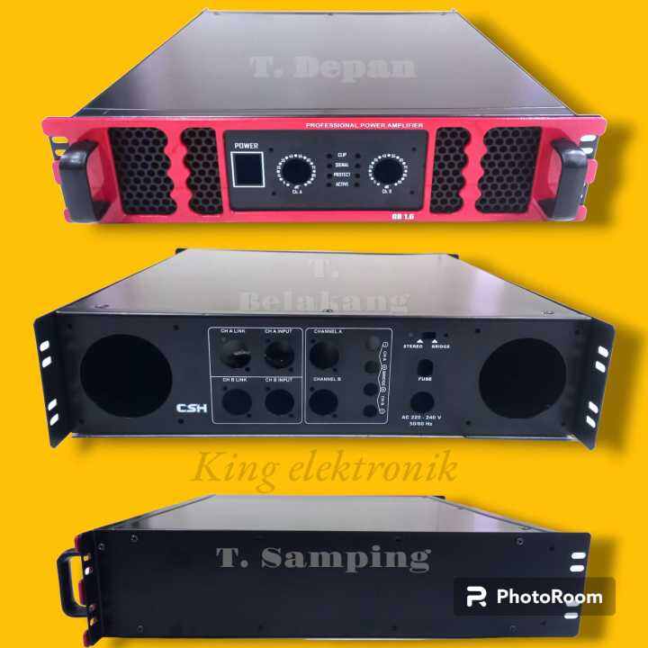 BOX POWER AMPLIFIER GB 1.6 2ch (harga sudah termasuk packing bubblewrap