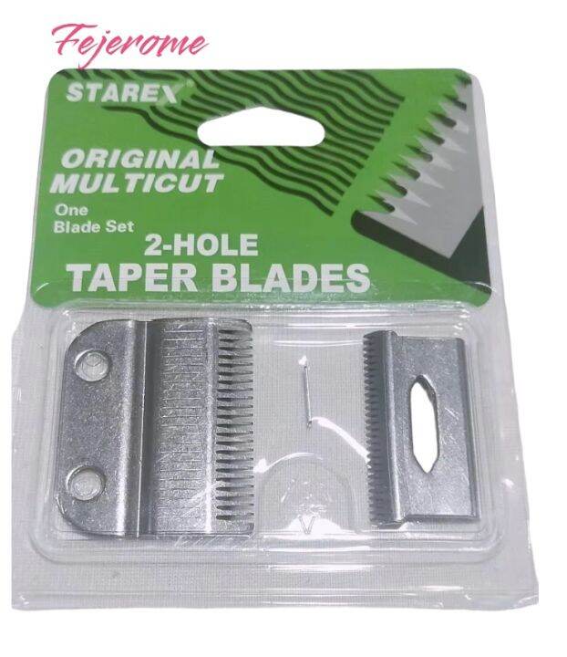 Original Starex Multi Cut 2Hole Taper Blade Stainless Clipper Blades