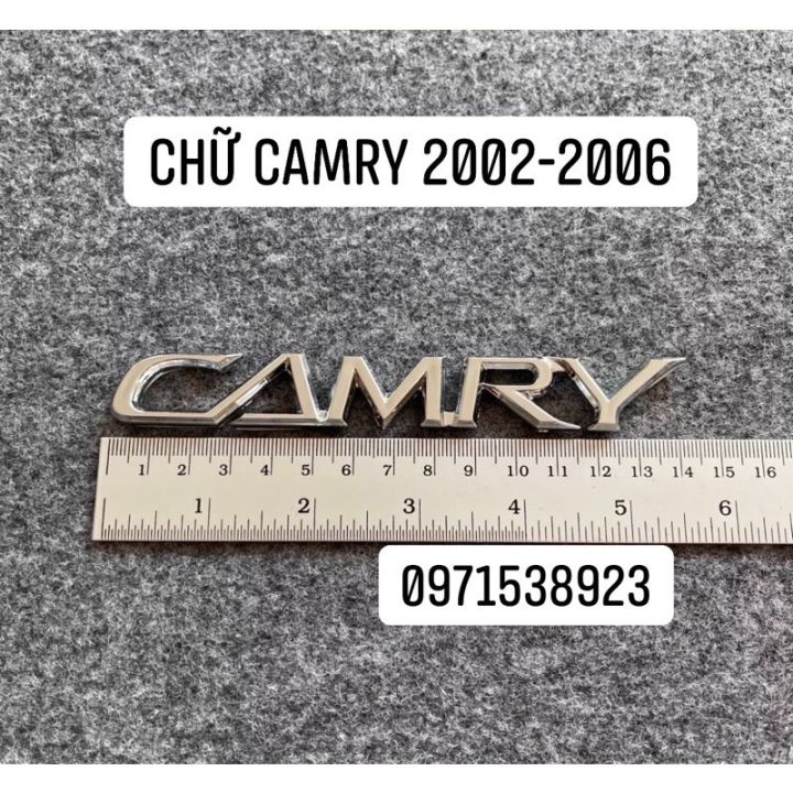 LOGO CHỮ CAMRY 2002-2006 CAO CẤP GIÁ RẺ DÁN XE TOYOTA CAMRY 2002 ...