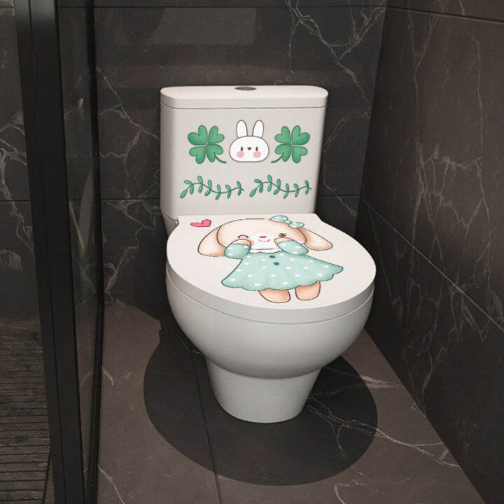 Cartoon Toilet Stickers Decorative Waterproof Toilet Stickers Toilet