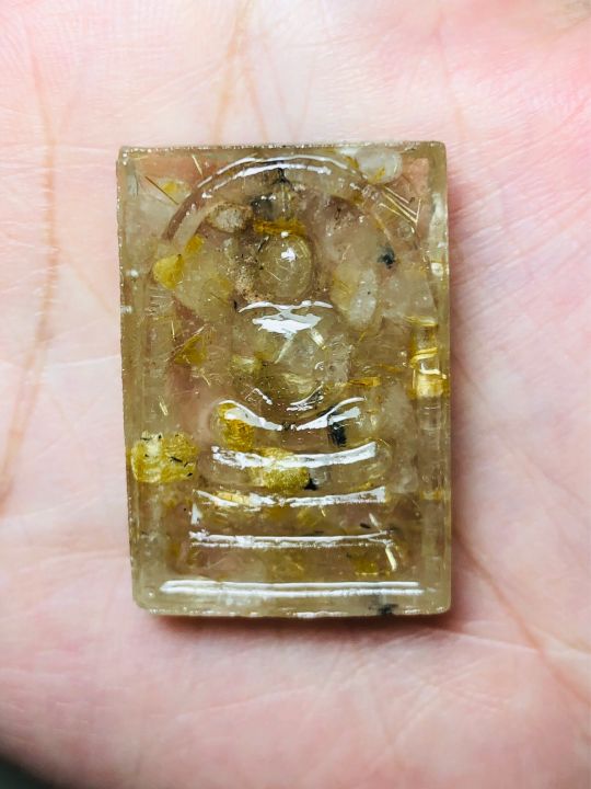 สมเด็จไหมทอง-รูไทล์-ควอตซ์-rutilated-quartz-ทำจากไหมทองแท้