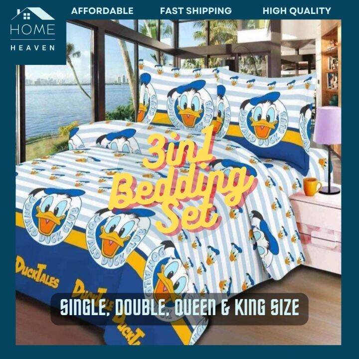 Home Heaven Bedsheet 3 In 1 Set On Sale Donald Duck Disney 1pc