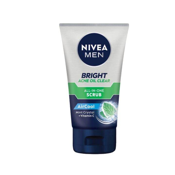 Nivea Men Bright Acne Oil Clear Scrub, 100g | Lazada PH