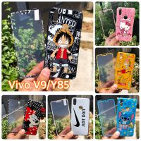 เคสและฟิล์ม Vivo V9/Y85 เคสฟิล์มลายการ์ตูน เคสหมีพูห์ เคสมินเนี่ยน เคสโดเรม่อน เคสสติช เคสคิตตี้ เคสแมนยู เคสAdidas เคสมิกกี้เม้าส์ เคสวันพีช