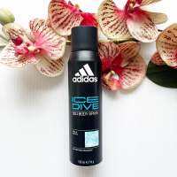 150 ml. ผลิต 11/22 Adidas Deo Body Spray Ice Dive อาดิดาส ดิโอ บอดี้สเปรย์