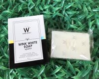 Wink White Soap สบู่วิงค์ไวท์ สบู่น้ำนมแพะ ก้อนขาว ทำความสะอาดผิวหน้าและผิวกาย 80 กรัม minecraft