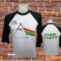 เสื้อวง PINK FLOYD วงร็อค ไม่มีตะเข็บข้าง คอฟิต ผ้า50/50 เสื้อผู้ชาย เสื้อวินเทด เสื้อทัวร์ แขนสามส่วน