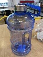 jt5​ gym กระบอกน้ำ​ ฟิตเนส แกลอนน้ำ​ ทรงกลม​ 13*13*26.5 สีฟ้า​ kassa fitness​ PETG​ water gallon 2.2L