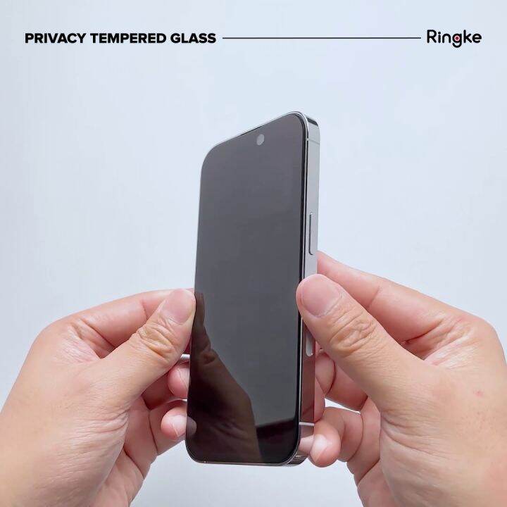 Ringke Privacy Glass Compatible with iPhone 15 Pro Privacy Screen