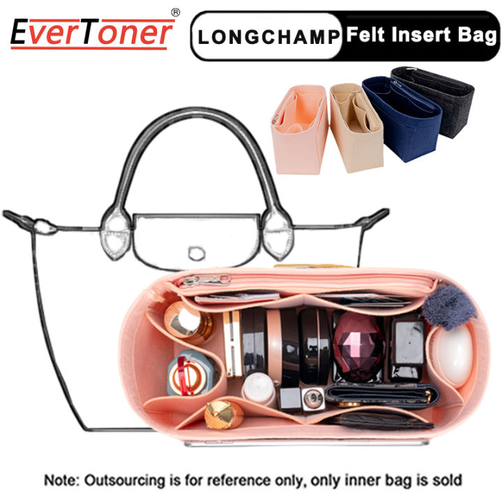 EverToner For Longchamp Le Pliage Backpack Felt Cloth Insert Bag