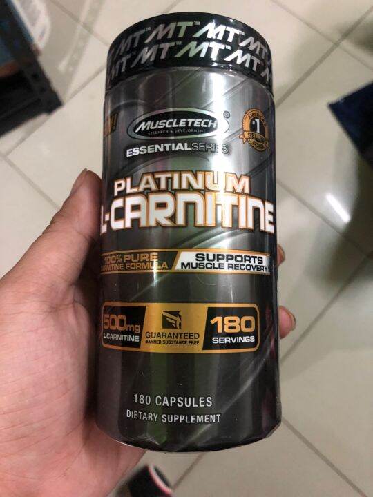 Muscletech lcarnitine 500mg 180 caps (oct 2021 expiry SALE) Lazada PH