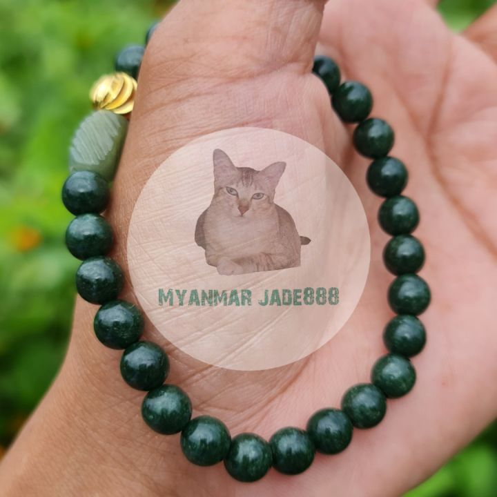 กำไลหยกพม่า-ข้อมือ-16-ซม-หยกแท้-jadeite-type-a-มีใบเซอร์รับรองจากสถาบันตรวจสอบอัญมณี-16-83-g