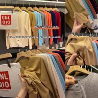 ?️พร้อมส่งจากไทย?️ เสื้อแขนยาวคาดิแกน แบรนด์ UNIQLO ผ้าไม่หนาไม่บาง ใส่ได้ทั้งฤดูหนาวและร้อน ขนาดเสื้อ : อก 46-47" ยาวประมาณ 60 cm.