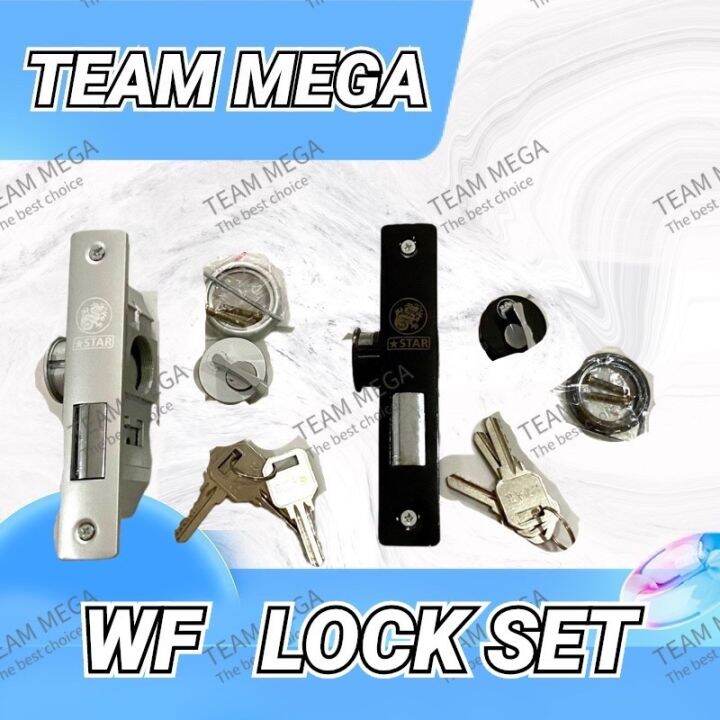 Aluminum WF lock set brown/silver Lazada PH