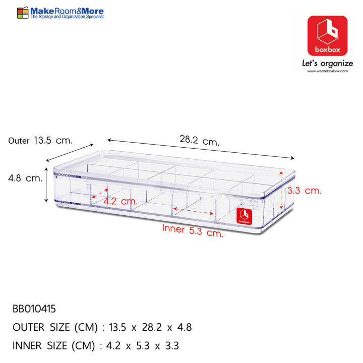 Makeroom Stationery Box (15 Dividers) Lazada PH