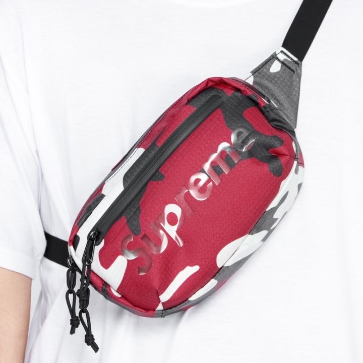 Supreme Waist Bag 'Red Camo' (100% Authentic) | Lazada Indonesia