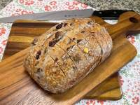 Artisan CranberryOrangeWalnut Sourdough Bread ขนมปังซาวโดว์ 550g อบใหม่ๆ ทุกออเดอร์