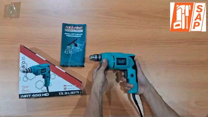 Nrt Pro 450t Mesin Bor Listrik 10mm Tosca Tangan Kayu Besi Electric