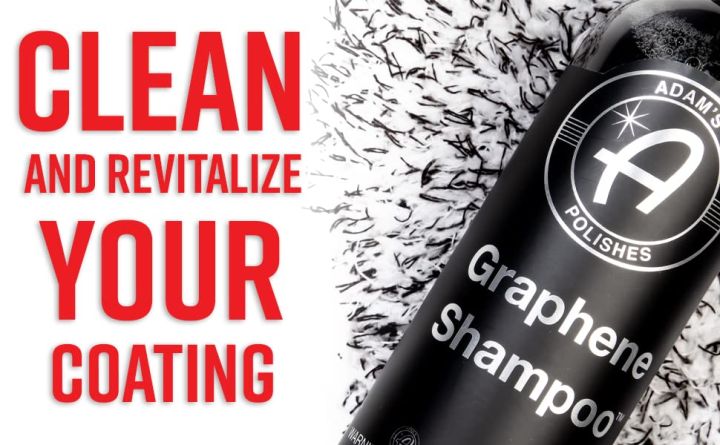 Adam's Graphene Shampoo 16oz / 500ml - Graphene Ceramic Coating Infused Car  Wash Soap