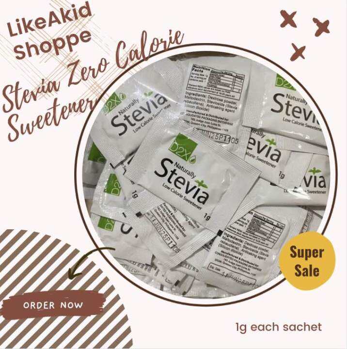 D2X STEVIA Low Calorie Sweetener 1g Lazada PH