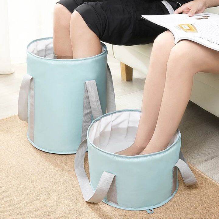 Home Foldable Foot Tub Portable Foot Bath Water Bucket WashBasin Large
