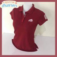 ?เสื้อโปโลผู้หญิง? ปัก SPORT ? สีเลือดหมู ? เนื้อผ้าคัตต้อลแท้ ทรงสวยเข้ารูปใส่สบายผ้านิ่มดีมากๆ สินค้าขายดี ?ส่งของทุกวัน?