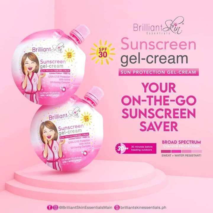 Brilliant Skin Essentials Sunscreen Gel Cream 13g Lazada Ph