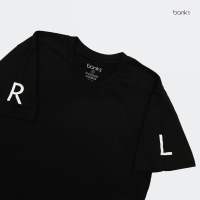 bank’s R - L T-shirt in Black Color Cotton USA เสื้อยืดสีดำคอกลมแขนสั้น เสื้อยืดคุณภาพดี
