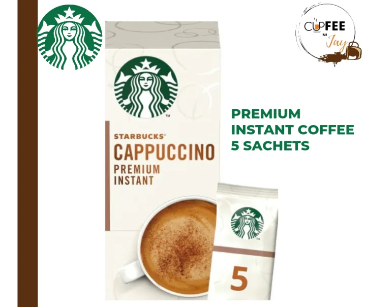 STARBUCKS PREMIUM INSTANT COFFEE CAPPUCINO 5x22g Lazada PH