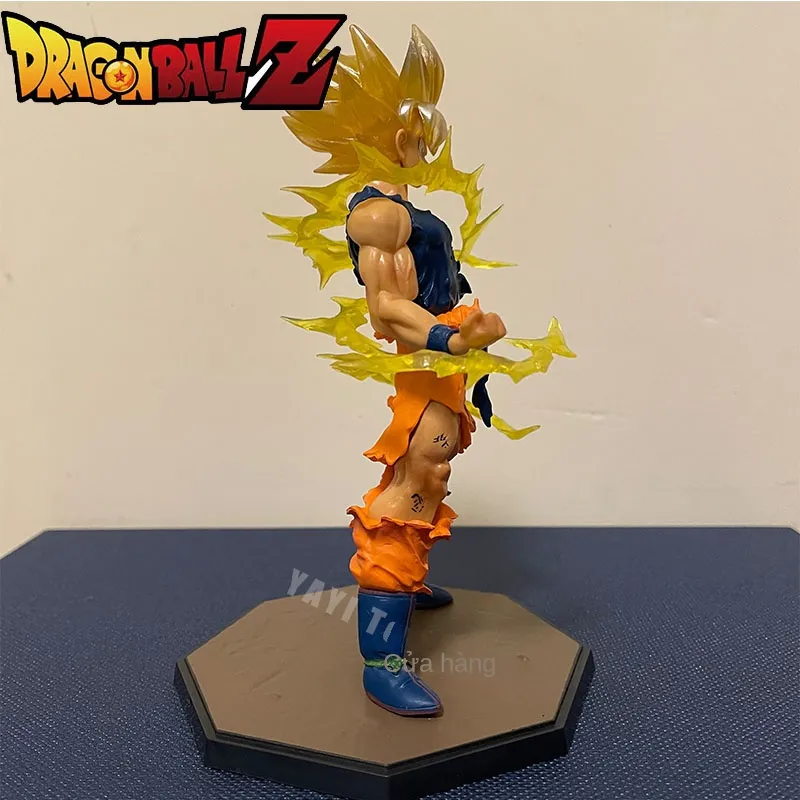 Dragon Ball Filho Goku Super Saiyajin Anime Figura 16cm Goku Dbz Action  Figure Model Presentes Estatuetas Colecionáveis Para Crianças