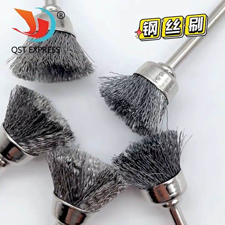 44 Pieces Mini Wire Brush Wheel Cup Brass Steel Wire Brush Set 1/8inch  3mm  Shank For Power Dremel Rotary Tools Polishing Buffing Tools I.180509988