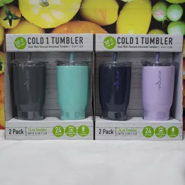 Reduce Cold1 24oz Tumbler with Straw, 2-pack