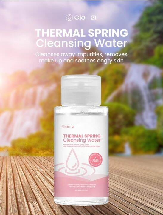 Glo21 Thermal Spring Cleansing Water For Sensitive Skin, AcneProne