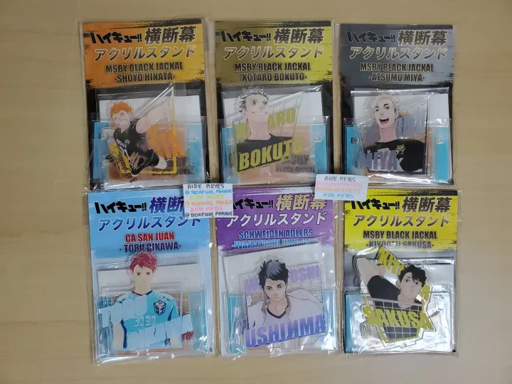 Haikyuu Exhibition Goods Hinata Shouyou, Bokuto Koutarou, Miya Atsumu