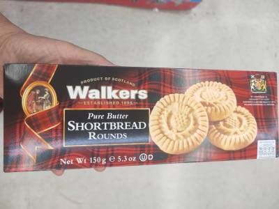 Walkers Butter Shoribread Rounds บิสกิต 150 กรัม