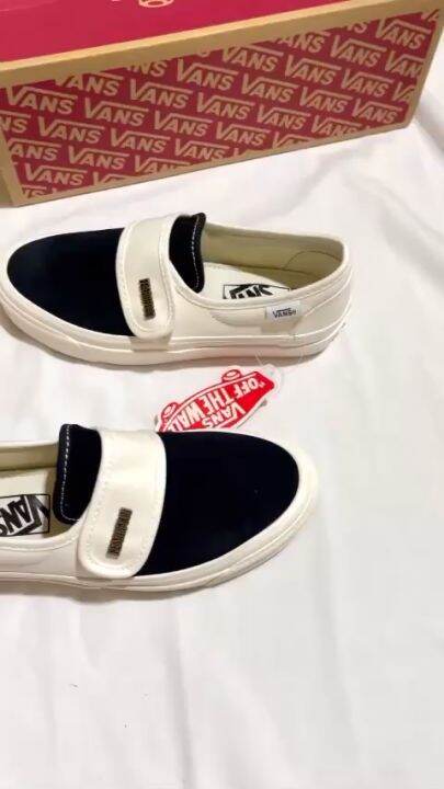 Giày Vans Slip On Strap Fear Of God Off White, Giày Sneaker Vans Fog Lười  Đen Trắng Mũi Nỉ Cực Hót Giá Sốc Fullboxbill | Lazada.Vn