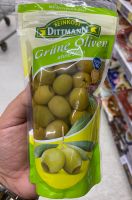 มะกอก เขียว ไม่มีเมล็ด ในน้ำเกลือ ตรา ไฟน์คอส ดิทแมน 125g Pitted Green Olives in Brine Feinkost Dittmann Brand Gluten Free (Oliven Grun Ohne Stain)