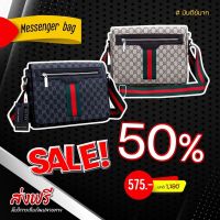 ?NEW?กระเป๋าสะพายข้าง กระเป๋าแฟชั่น2023 ไซส์10  GG messenger bag ทรงเมซเซนเจอร์  รุ่นนี้มีช่องซิปหน้าเหล็กสีเงิน มีเอกลักษณ์ชวนจับตามอง