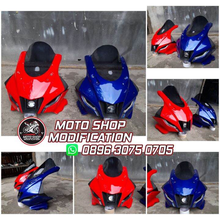 Headlamp Model R15 V4 + Lampu + Visor PNP Yamaha R15 OLD V1 V2 dan R15