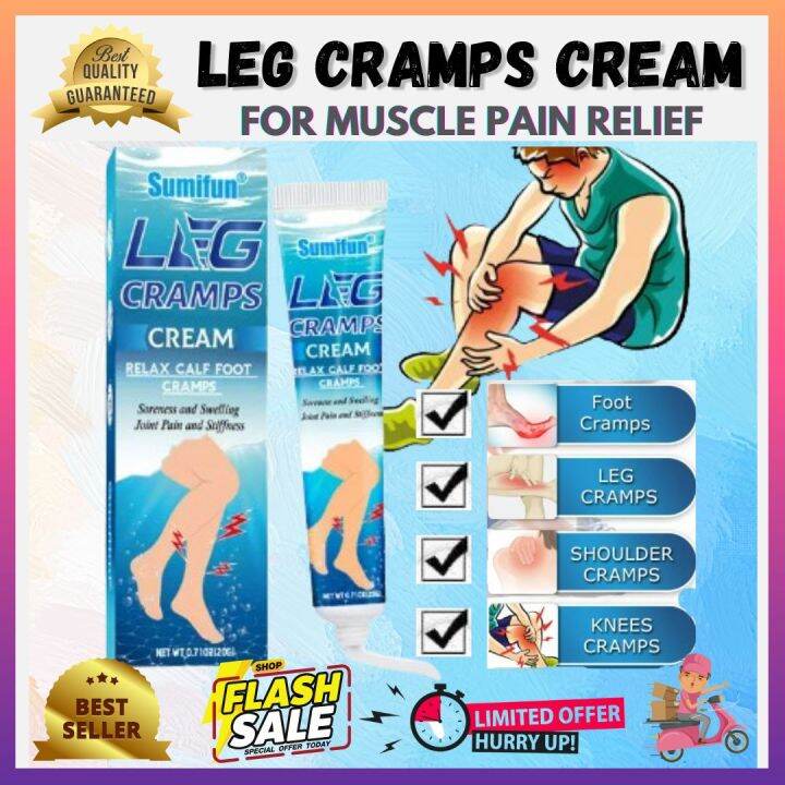SUMIFUN Leg Cramp Cream FastActing Relief for Muscle Cramps and Spasms