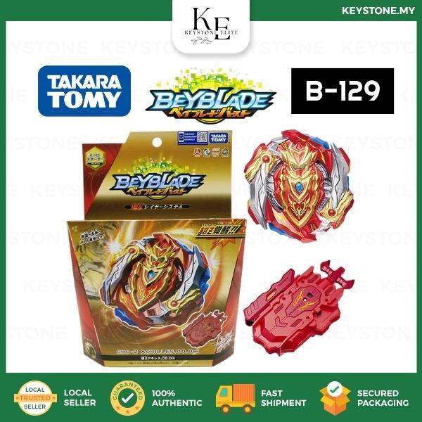 [ready Stock] Takara Tomy©beyblade Burst Starter B 129 Cho Z Achilles 00 Dm With String Launcher