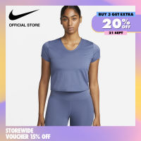 Nike Womens Dri-fit Swoosh Ssnl T-Shirt - Diffused Blue