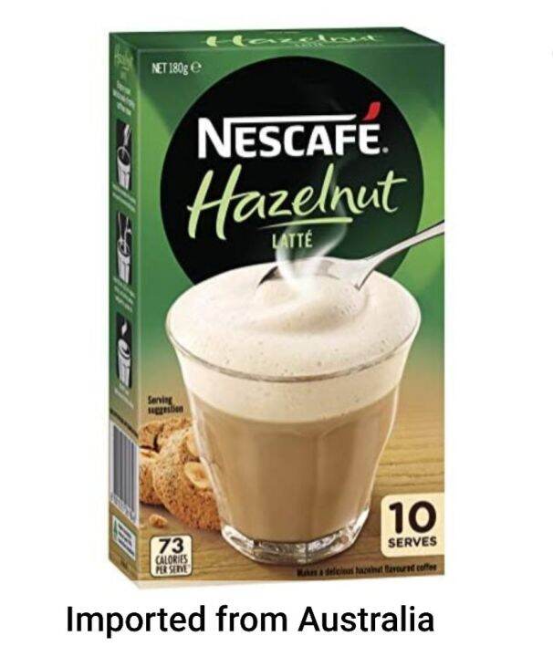 Nescafe Hazelnut Latte Coffee Sachets 10pack (Imported from Australia ...