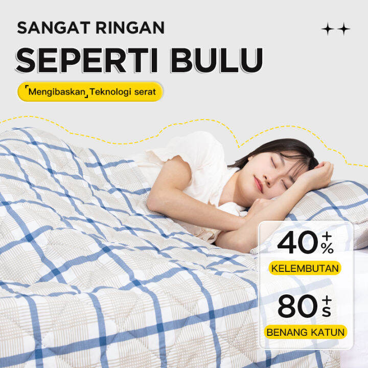 Selimut Bedcover Lembut Ukuran 120 Cm X 200 Cm | Selimut Musim Panas ...