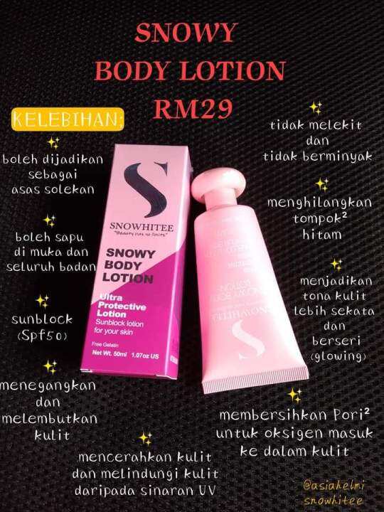 Snow White Body Lotion Lazada