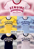 เสื้อยืด AboveBrand พร้อมจัดส่ง มี 4 สี ( S,M )