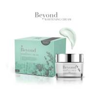 ครีมบียอนด์ Beyond Whitening Cream ขนาด10กรัม ครีมบำรุงผิวหน้า  ด้วยสารสกัดสมุนไพร 13 ชนิด ลดสิว หน้าใส จุดด่างดำต่างๆ  ผิวหมองคล้ำ สิว ฝ้ากระริ้วรอยเล็กๆ แลดูจางลง ผิวเนียนนุ่มชุ่มชื่น เรียบๆน่าสัมผัส ปรับสีผิวกระจ่างใสอย่างเป็นธรรมชาติ ใช้ได้ทุกสภาพผิว