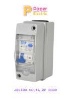 Jesiro ตู้คอนซูมเมอร์ ยูนิท + เมนเบรกเกอร์ เเละลูกเซอร์กิต รุ่น CCU4L-2P